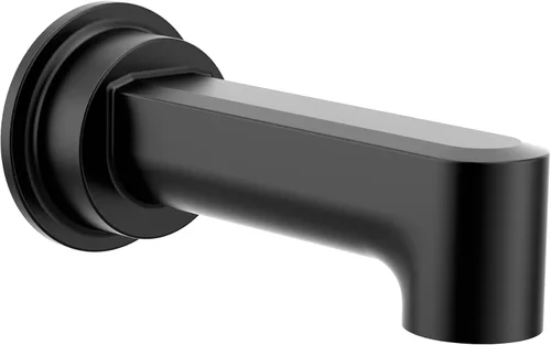 Moen 4326BL Greenfield - Boquilla de bañera sin desviación de conexión deslizante de 1/2 pulgada, color negro mate