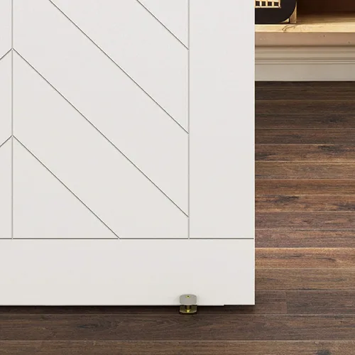 Miniatura 2 de National Hardware N700-113 - Guía de doble piso para puertas correderas de granero, puertas correderas de armario y puertas de granero de baño