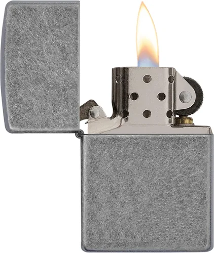 Miniatura 4 de Zippo Encendedor de bolsillo con placa de plata antigua, resistente al viento y recargable, encendedor de metal abatible, encendedores de bolsillo