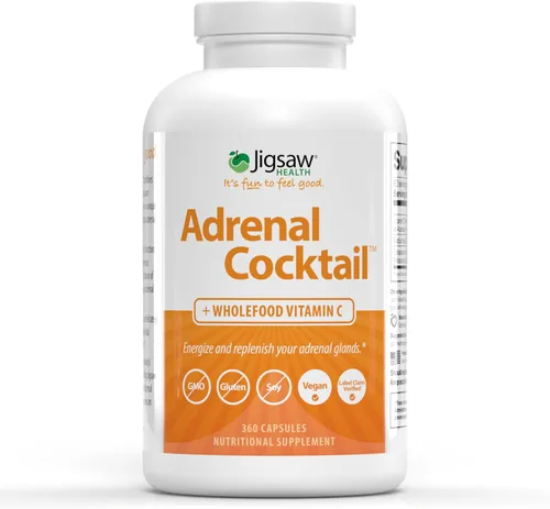 Miniatura 9 de Jigsaw Health Cóctel suprarrenal con vitamina C de alimentos integrales, 60 porciones