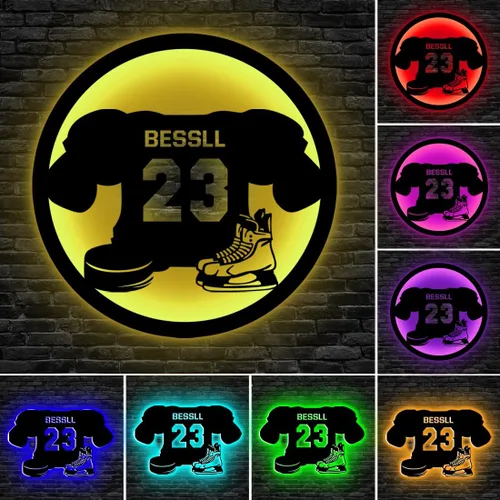 Miniatura 12 de Letrero de neón personalizado de baloncesto, luz nocturna LED de metal de baloncesto para arte de pared, 16 colores cambiantes de baloncesto