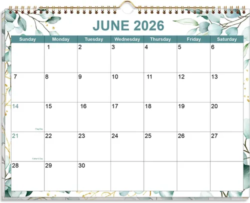 Miniatura 17 de Calendario 2026 – Calendario 2026-2027 de enero de 2026 a junio de 2027, calendario de pared colgante con encuadernación en espiral 2026