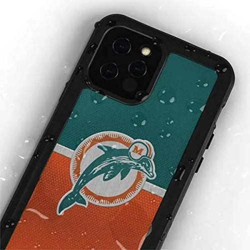 Miniatura 4 de Skinit Funda impermeable para teléfono compatible con iPhone 12 Pro Max, diseño vintage de Miami Dolphins con licencia oficial de la NFL