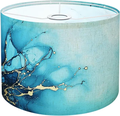 Miniatura 10 de Drum Lamp Shade seamless hand drawn vibrant yellow watercolor sunflowers Lampshade for Floor Lamps Table Lamps Pendant Light 11"x8.9" Large Lamp