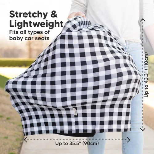 Miniatura 6 de KeaBabies Funda de lactancia, funda de lactancia materna para mujer, toldo para asiento de automóvil para niña, niño, toldo multiusos para asiento