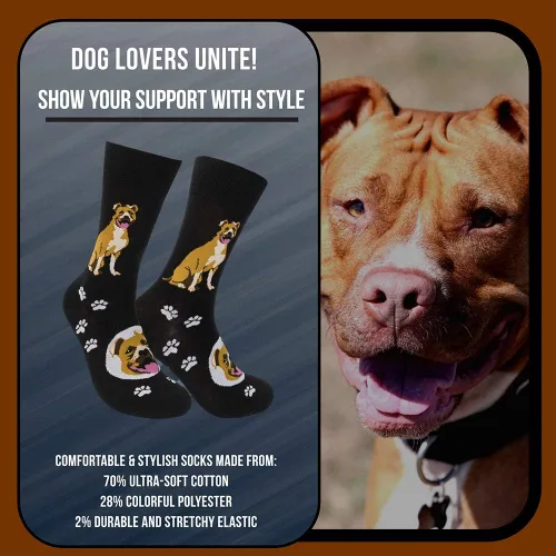 Miniatura 3 de FUNATIC Dog Funny Novelty Socks - Perfect Pet Lover Gift - All Breeds