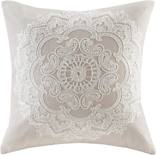 Miniatura 9 de Harbor House Anslee - Almohada decorativa rectangular de lino y algodón, bordada, estilo cabaña/país, 12 pulgadas de ancho x 20 pulgadas de largo