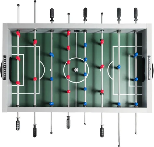 Miniatura 5 de Giantex - Mesa de futbolín de 48 pulgadas, mesa de juego de fútbol de madera con balones, adecuada para 4 jugadores, mesa de fútbol