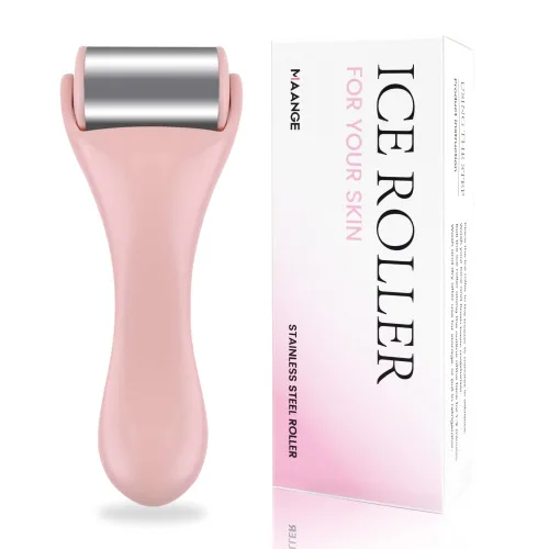 Miniatura 10 de MAANGE Mini Rodillos para Ojos y Cara para Masaje de Ojos, Rodillo de Hielo de Acero Inoxidable para Alivio de Hinchazón y Migraña, Rodillo Facial