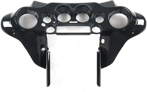 Carenado interior delantero de murciélago compatible con Harley Davidson Touring Street Electra Glide FLHX FLHTC FLHTCU FLHT-Negro brillante