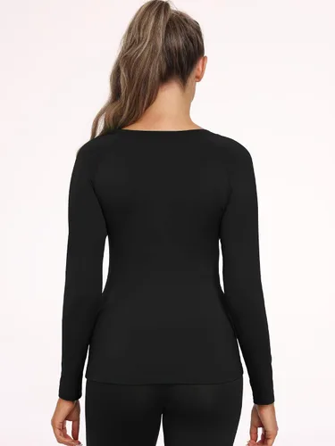 Miniatura 38 de CADMUS Paquete de 1 o 3 camisetas de entrenamiento de manga larga para mujer, camiseta de compresión de ajuste seco para correr