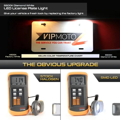 Miniatura 3 de VIPMOTOZ Luz de matrícula LED completa para Cadillac Escalade Chevy Silverado 1500 2500 3500 Suburban Tahoe GMC Sierra 1500 2500 3500 Yukon XL