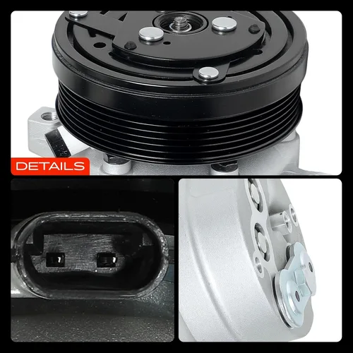 Miniatura 9 de A-Premium Compresor de A/C con embrague compatible con Chevrolet S10 2.5L 1992-1993, GMC Sonoma 2.5L 1992-1993