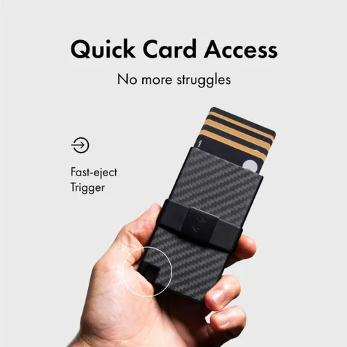 Miniatura 9 de Ekster Aluminum Cardholder Wallet for Men Metal Wallets with RFID Blocking Layer Slim & Minimalist Aluminum Wallet with Push Button for Quick