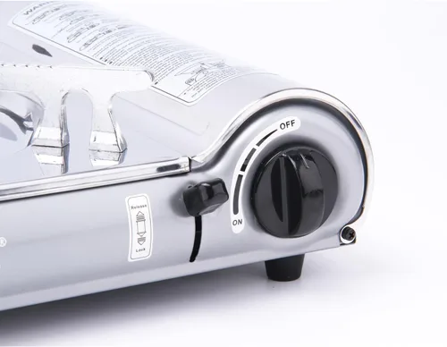 Miniatura 8 de TAYAMA Estufa de camping portátil de gas butano de acero inoxidable de 8,000 BTU