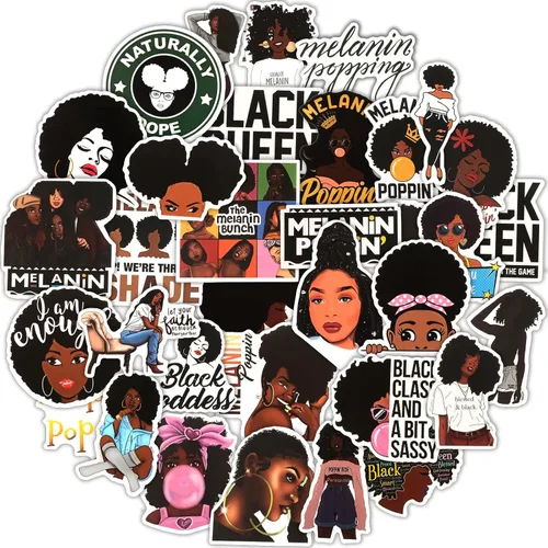 Zonon 100 calcomanías de melanina para computadora portátil, calcomanías de melanina para computadora, botellas de agua, patineta, parches de