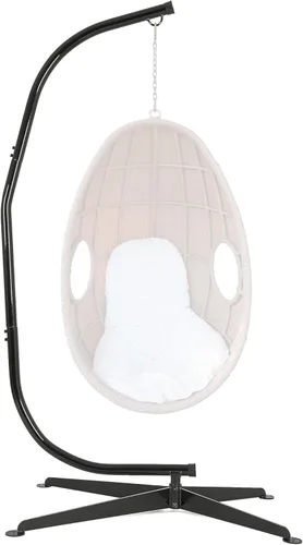 HECASA Soporte para silla tipo hamaca de acero resistente en C para exteriores, interiores, porche, columpio, silla colgante, rotación de 360