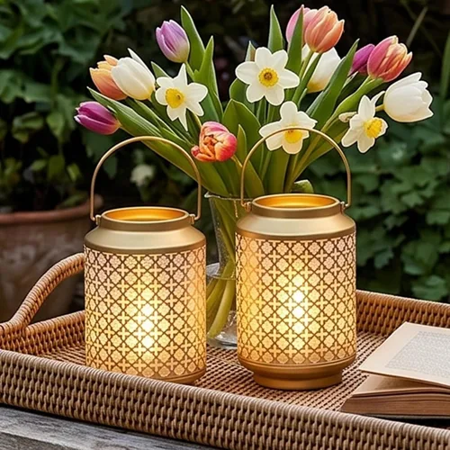 Miniatura 7 de TRIROCKS Juego de 2 lámparas de mesa con pilas de 19 cm de alto, lámparas inalámbricas decorativas con foco LED para hogar, sala de estar, bodas