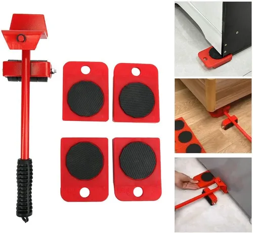Miniatura 4 de Garosa Herramienta de transporte elevador de muebles resistente con 4 deslizadores móviles para un fácil movimiento