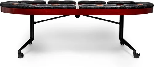 Miniatura 8 de Elite - Mesa de póquer para 10 jugadores con acabado de madera de caoba
