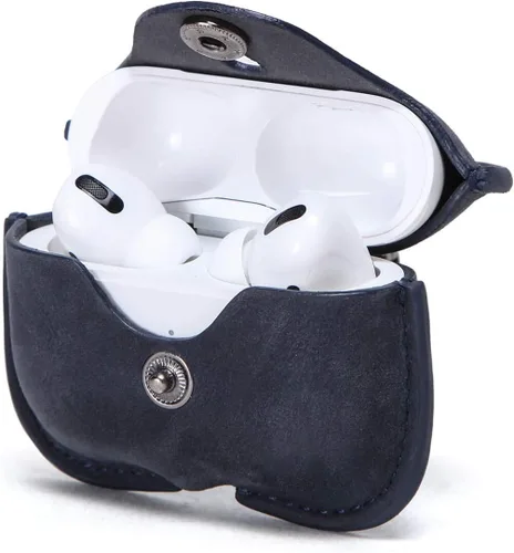 Miniatura 11 de Funda de cuero de repuesto Hiram para Airpods Pro 3 2025, Funda de viaje portátil de cuero vegetal adobado compatible con Airpods Pro 3, Fundas