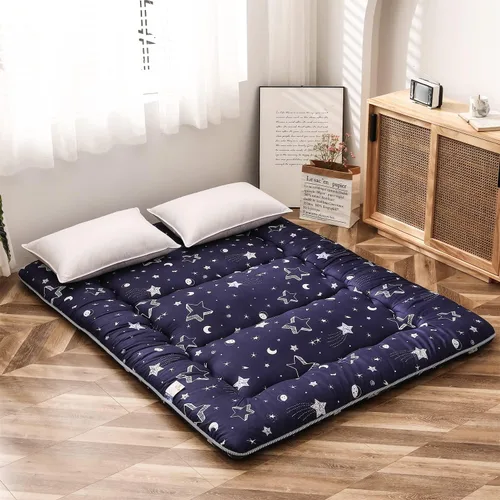 Miniatura 58 de MAXYOYO - Colchón de piso japonés, colchón tipo futón, colchón de tatami grueso, plegable, enrollable, colchón para niños y niñas, para dormitorio