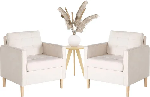 Miniatura 8 de STHOUYN Silla de dormitorio moderna y cómoda de mediados de siglo para adultos, silla de lectura para sala de estar, oficina, adecuada para espacios