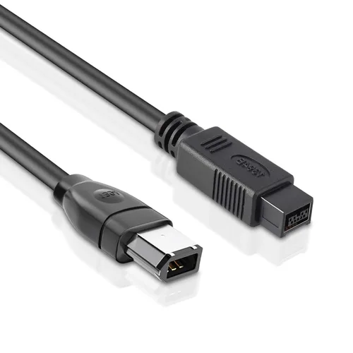 Miniatura 13 de FireWire - Cable de 800 a 400 de 9 pines a 4 pines de 6 pies, DV a Firewire Cables IEEE 1394 Firewire 800 de 9 pines/6 pines para Mac Pro, MacBook