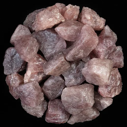 Miniatura 27 de Crocon Piedras ásperas de ágata rosa de 1 libra y cristales a granel, piedras preciosas crudas para pulir, cabina, pulido, minería, equilibrio