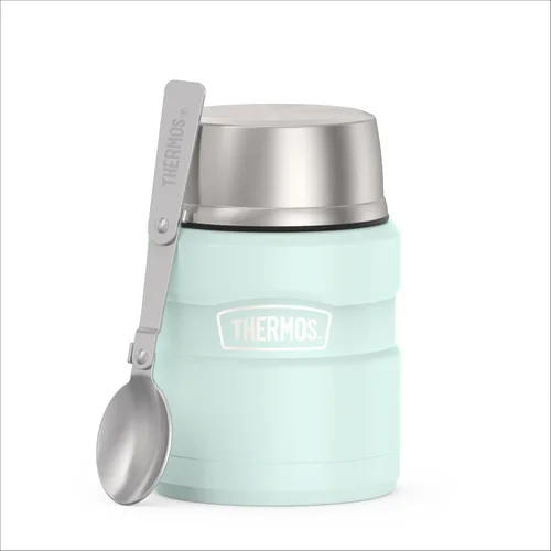 Miniatura 22 de THERMOS Stainless King Vacuum-Insulated Food Jar with Spoon, 16 Ounce, Matte Army Green