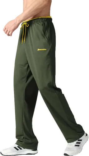 Miniatura 21 de Pantalones deportivos para hombre con bolsillos con cremallera, pantalones deportivos ligeros, pantalones de entrenamiento holgados atléticos