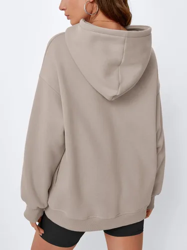 Miniatura 3 de EFAN Sudaderas de gran tamaño con capucha de forro polar para mujer, trajes de moda de otoño 2026, ropa linda con bolsillos