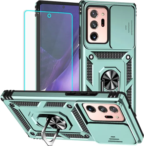 Miniatura 9 de Funda para Galaxy Note 20 Ultra con protector de pantalla: [grado militar de 20 pies probada en caídas] anillo a prueba de golpes - Samsung Galaxy