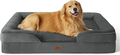 Miniatura 34 de Bedsure Cama ortopédica XL para perros extragrandes, cama lavable para perros y gatos, impermeable, cómodo sofá para perros con funda extraíble