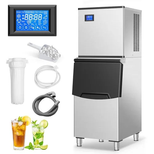 Miniatura 11 de Nugget - Máquina de hacer hielo 3 en 1 para encimera, 50 libras/24 horas, fabricación rápida de LCE en 10 minutos, función de limpieza automática