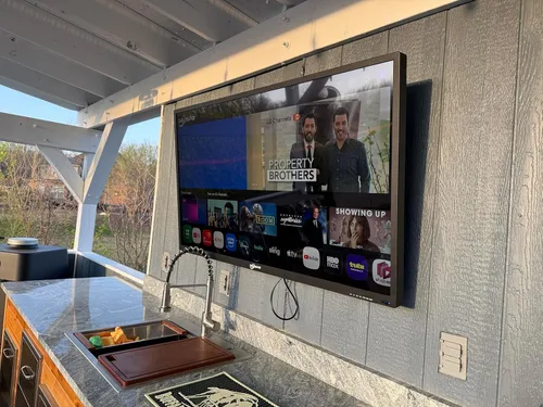 Miniatura 2 de Televisor exterior de 55 pulgadas, 4K Ultra HD para exteriores, 1000nits luz solar al aire libre, TV resistente a la intemperie IP65, control