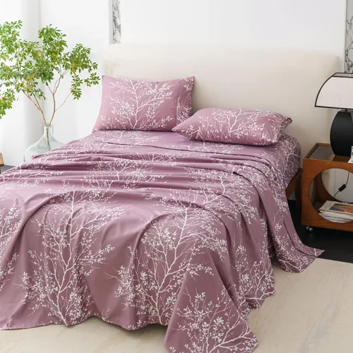 Miniatura 19 de Spirit Linen - Juego de sábanas de microfibra pura de poliéster de 3 piezas, sábanas de tamaño individual para todas las estaciones