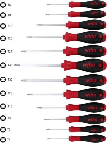 Miniatura 4 de Wiha 36267 Juego de destornilladores Torx T5-T40 de 12 piezas con acabado suave