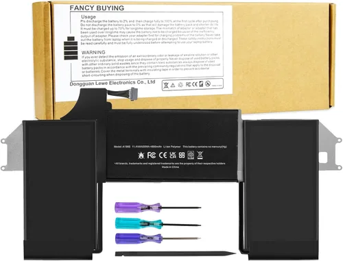 Batería A1965 para laptop MacBook Air de 13 pulgadas, Retina A1932 (2018 2019, principios de 2020) A2179 EMC 3184 3302 MacBook Air8,1 8,2 9,1 MRE82