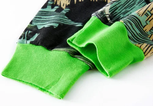 Miniatura 6 de Pijamas para niños, dinosaurio, cohete, espacio, 4 piezas, pijamas de manga larga, conjuntos de ropa de dormir de 2 a 12 años