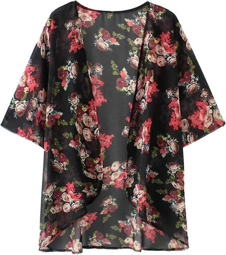 Miniatura 4 de BB&KK Women's Kimono Cover Ups Tops Lightweight Summer Cardigans