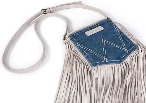 Miniatura 5 de Wrangler Denim Fringe Purse for Women Western Crossbody Bag