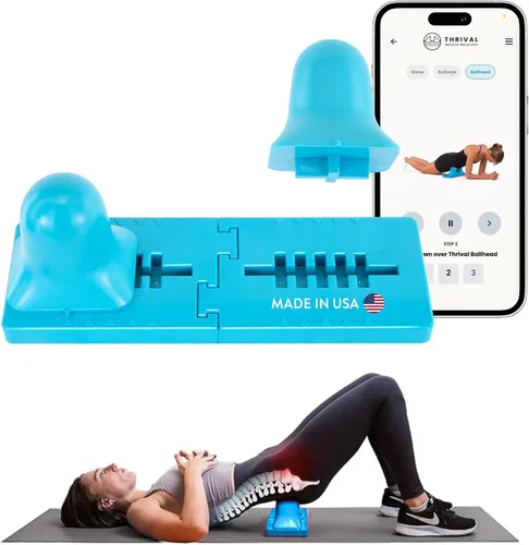 Miniatura 12 de Thrival - Herramienta de liberación muscular completamente ajustable para psoas, flexor de cadera, espalda, glúteo, iliaco y cuello para liberación