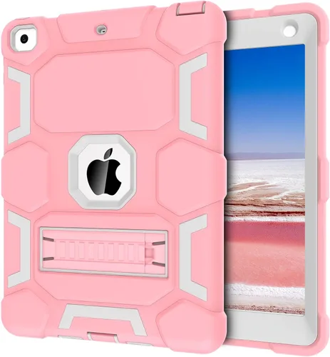Miniatura 35 de CCMAO Funda para iPad de 6ª/5ª generación (9.7 pulgadas, 2018/2017), iPad Air de 2ª generación (2014) con soporte, funda protectora híbrida a prueba