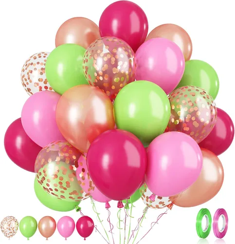 Miniatura 16 de Paready Globos de Frozen, 60 Piezas Globos de 12 Pulgadas Morado Azul Blancos y de Confeti de Nieve de Látex para Niñas Suministros de Fiesta Morado