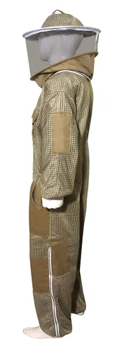 Miniatura 5 de Brutul Bee - Traje ventilado ultraligero de 3 capas con velo redondo (KHAKI, 5XL), Caqui