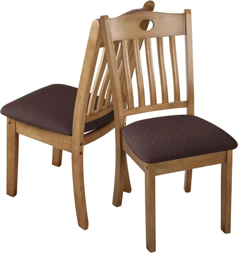 Miniatura 7 de Fuloon Fundas Elásticas para Asientos de Silla 4 PCS, Fundas para Sillas de Comedor Removibles y Lavables Anti-Polvo Fundas Protectoras