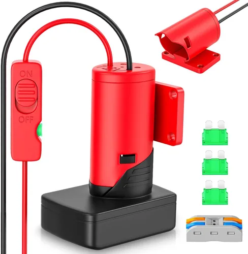 Miniatura 11 de Adaptador de rueda Power Ride compatible con adaptador de batería Kobalt de 24 V con fusible y terminal de cable, convertidor de potencia de cable