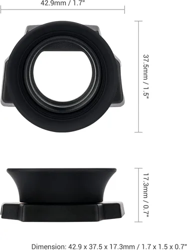 Miniatura 9 de Cubre visor de silicona suave para cámara ocular para Nikon Zfc Z fc, reemplaza al protector de la copa ocular Nikon DK-32