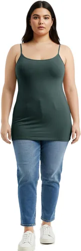 Miniatura 252 de Emmalise Camisola larga casual básica para mujer, con tirantes ajustables, top en capas